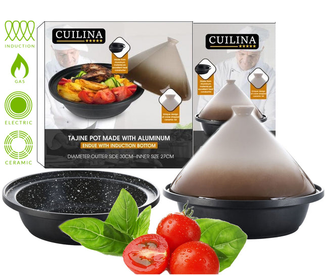 Tajine Ø 30 cm geeignet für alle Herdarten, auch Induktion