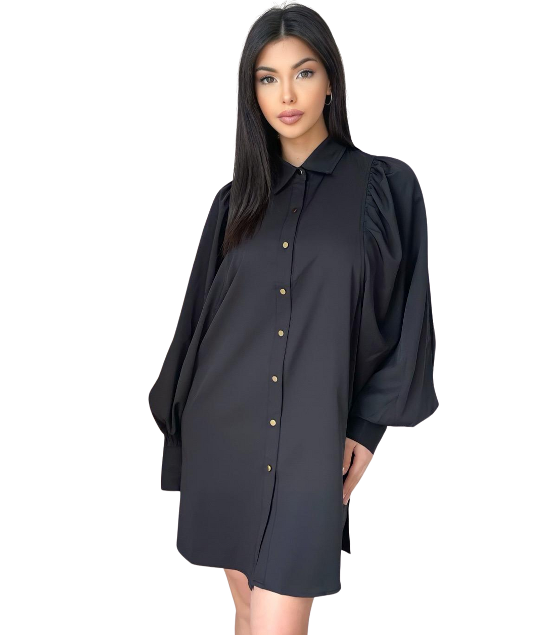 Luna blouse dames – in zwart, wit, beige en olijfgroen, maat S, M en L