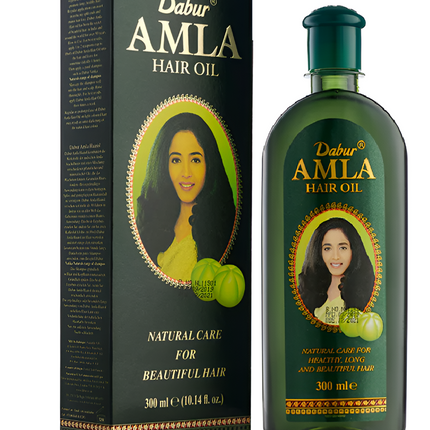 Dabur Amla Haaröl 300ml - Angereichert mit Mineralien, Canola & Amla Extrakt