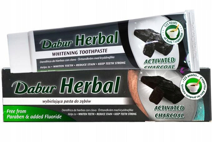 Dabur Herbal Tooth Paste Charcoal Whitening – tandpasta met houtskool, 100 ml – foto 2