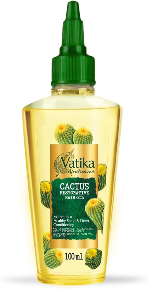 Dabur Vatika Afro Naturals Cactus haarolie 100 ml – voor krullen