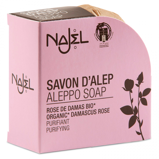 Savon d'Alep Najel Rose de Damas 100g