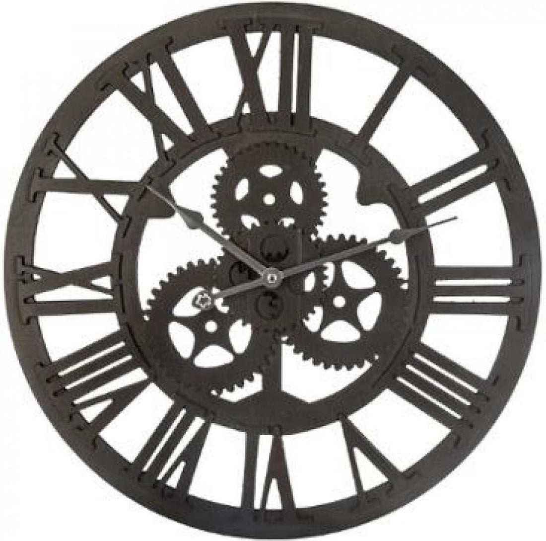 Horloge mural décoratif rétro 3D - Engrenage - Grande horloge - 45CM