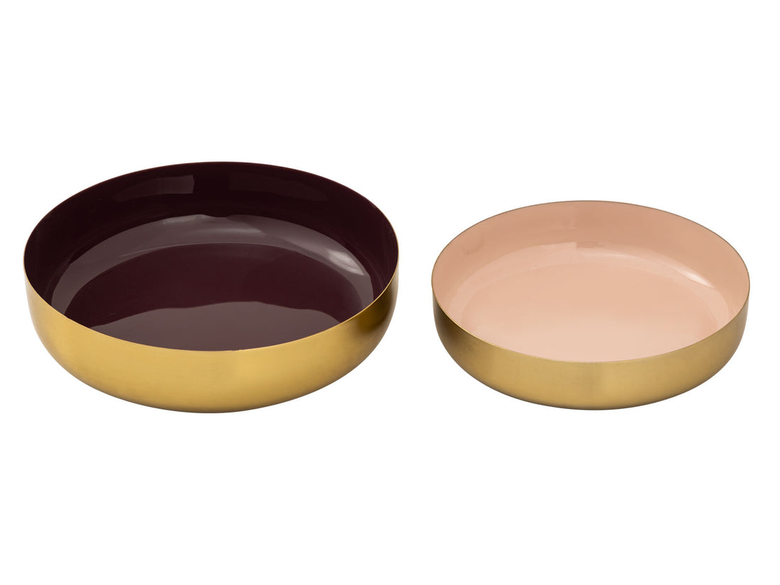 Decorative bowl set of 2, ø 22/18 cm snack bowl