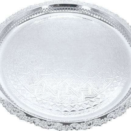 Marokkaanse dienblad zilver 45cm