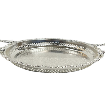Marokkaanse dienblad zilver 38cm