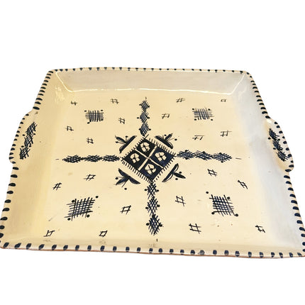 Marokkanisches Keramik-Servierset, Dip-Set, 6-teilig, quadratisch