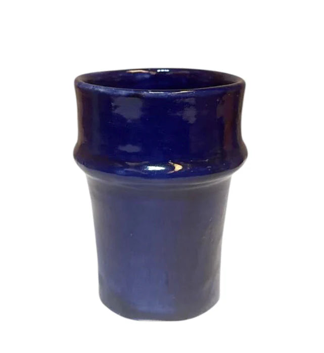 Marokkaanse Bekers – Gekleurd Aardewerk – Handgemaakt – Ø7 cm x 11 cm