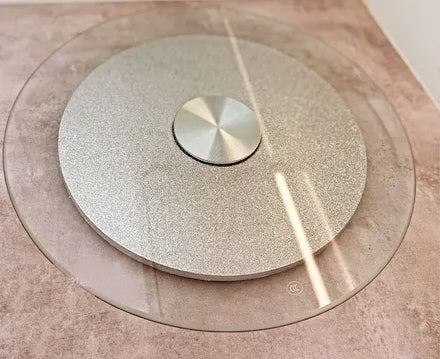 Hakal SpinMaster roterende serveerschaal – gehard glas, Ø 45 cm