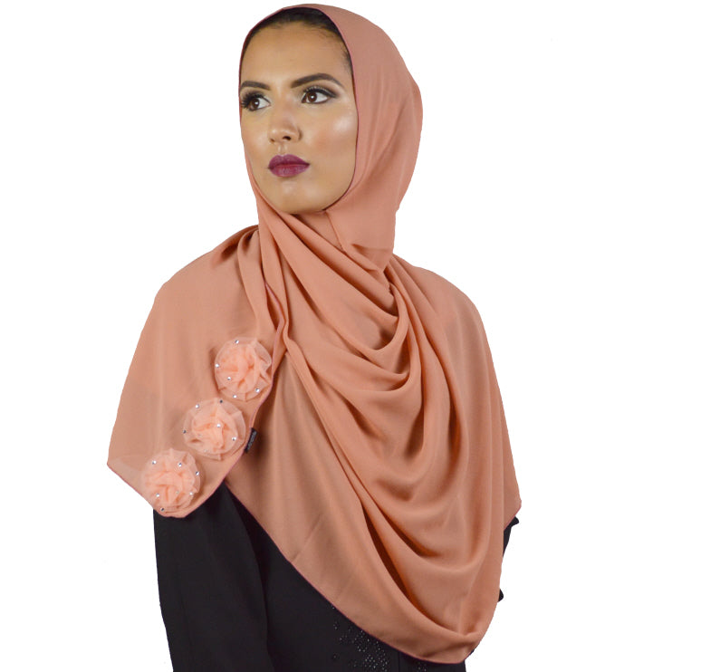 Hijab instant en mousseline