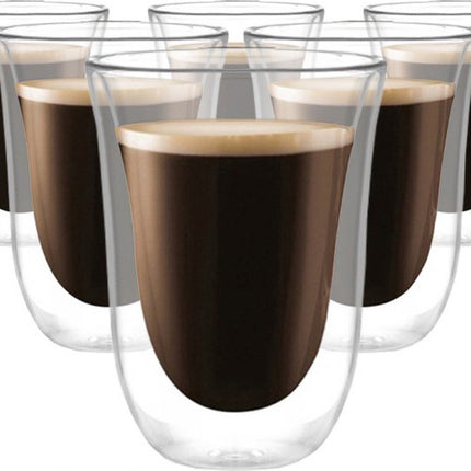 6 stuks Dubbelwandige Glazen - 270 ml