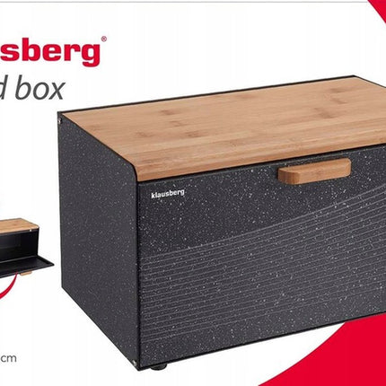 Klausberg 7464 - dubbele broodtrommel - antraciet