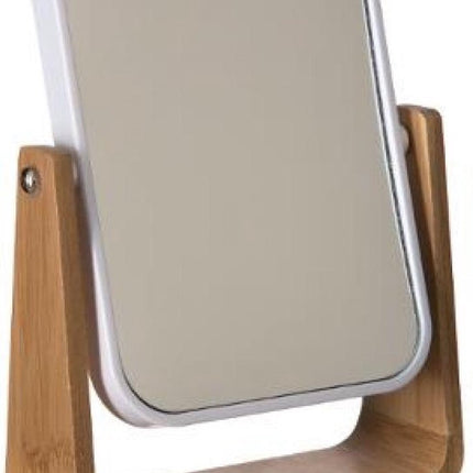 Dubbele make-up spiegel/scheerspiegel op voet 16 x 6 x 22 cm