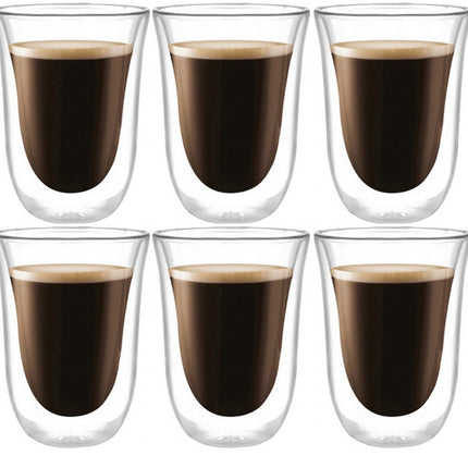 6 stuks Dubbelwandige Glazen - 270 ml