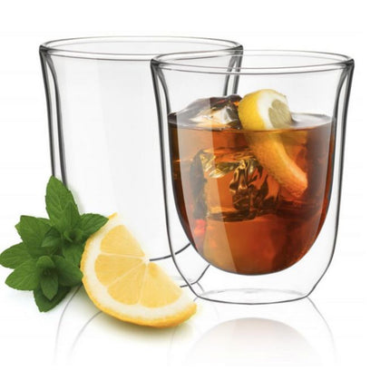 4 doppelwandige thermische Teegläser Kaffeegläser - 220 ml