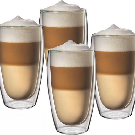 Doppelwandige Gläser - 4er Set - 450ml