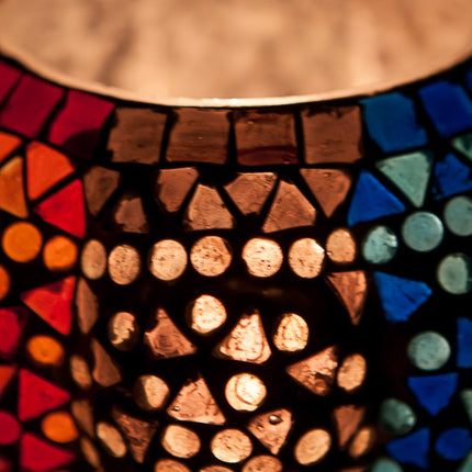 Mosaik Teelichthalter Melone Ø 15 cm