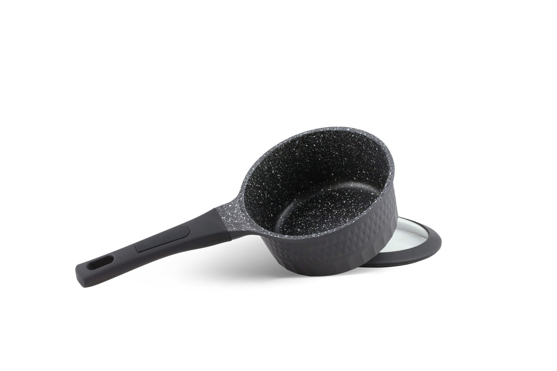 Batterie de cuisine Edenberg Luxe 10 pièces avec revêtement en céramique/marbre