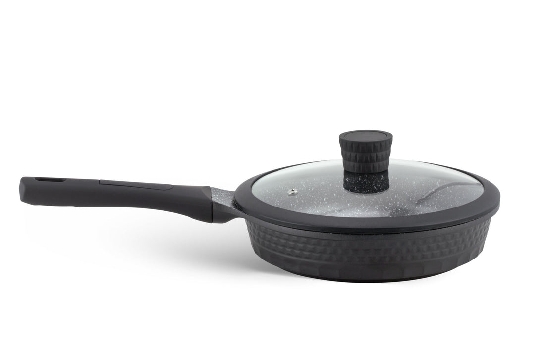 Batterie de cuisine Edenberg Luxe 10 pièces avec revêtement en céramique/marbre