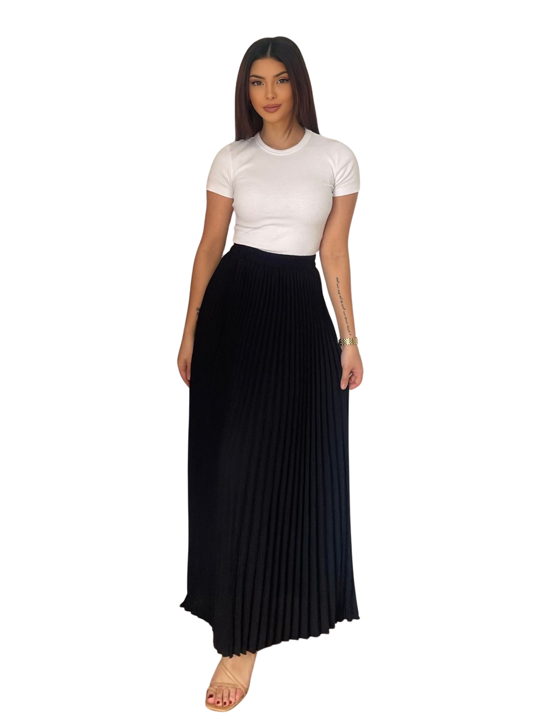 Sofia pleated skirt
