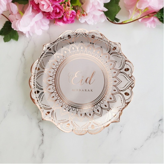 Desert Rose dinnerware Eid Mubarak