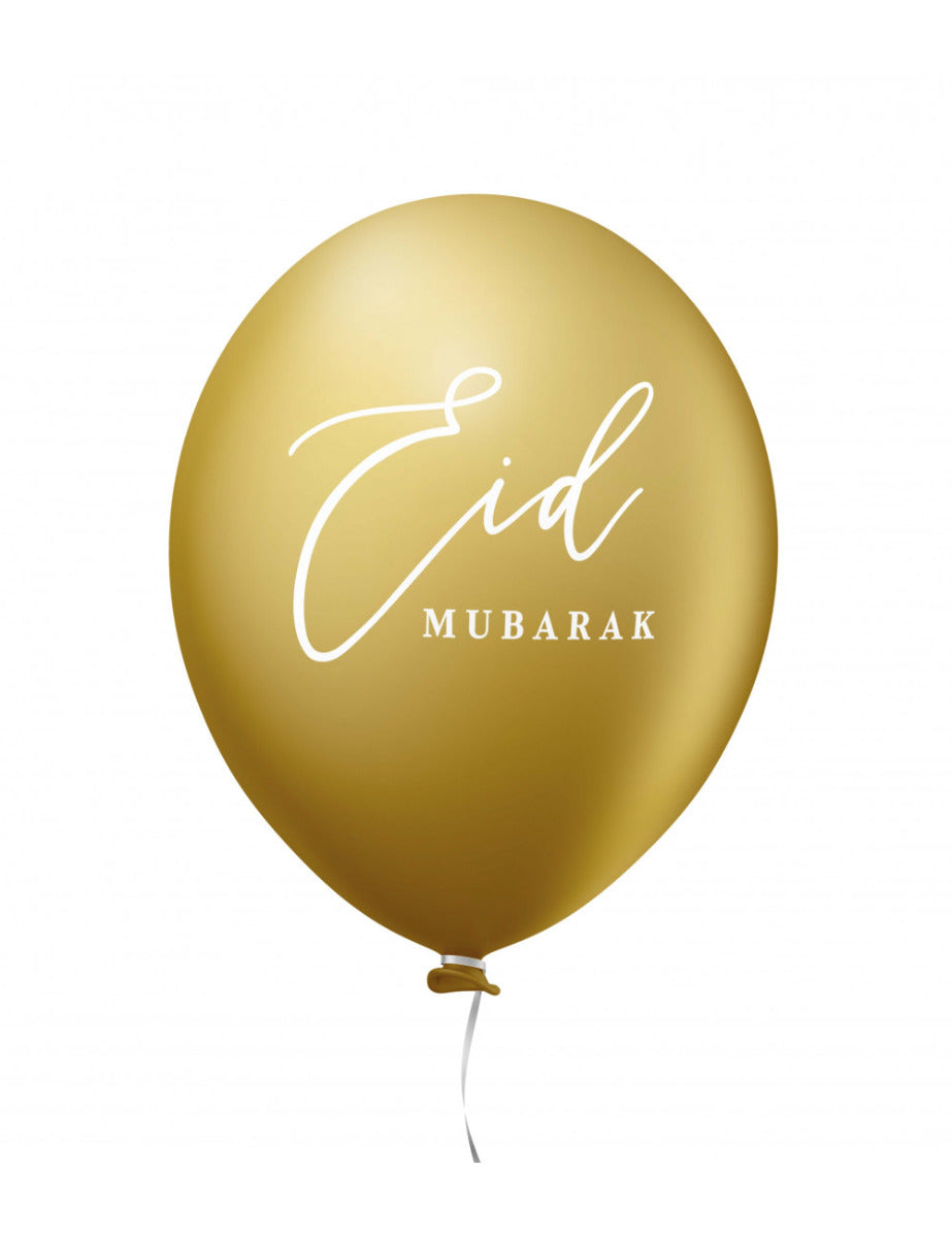 Ballons Eid Mubarak bordeaux/violet 6 pièces.