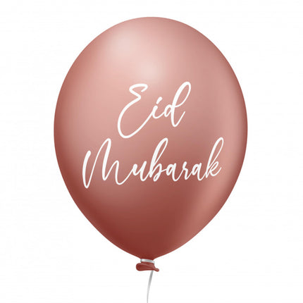 Eid Mubarak Ballons Roségold 6 Stk.