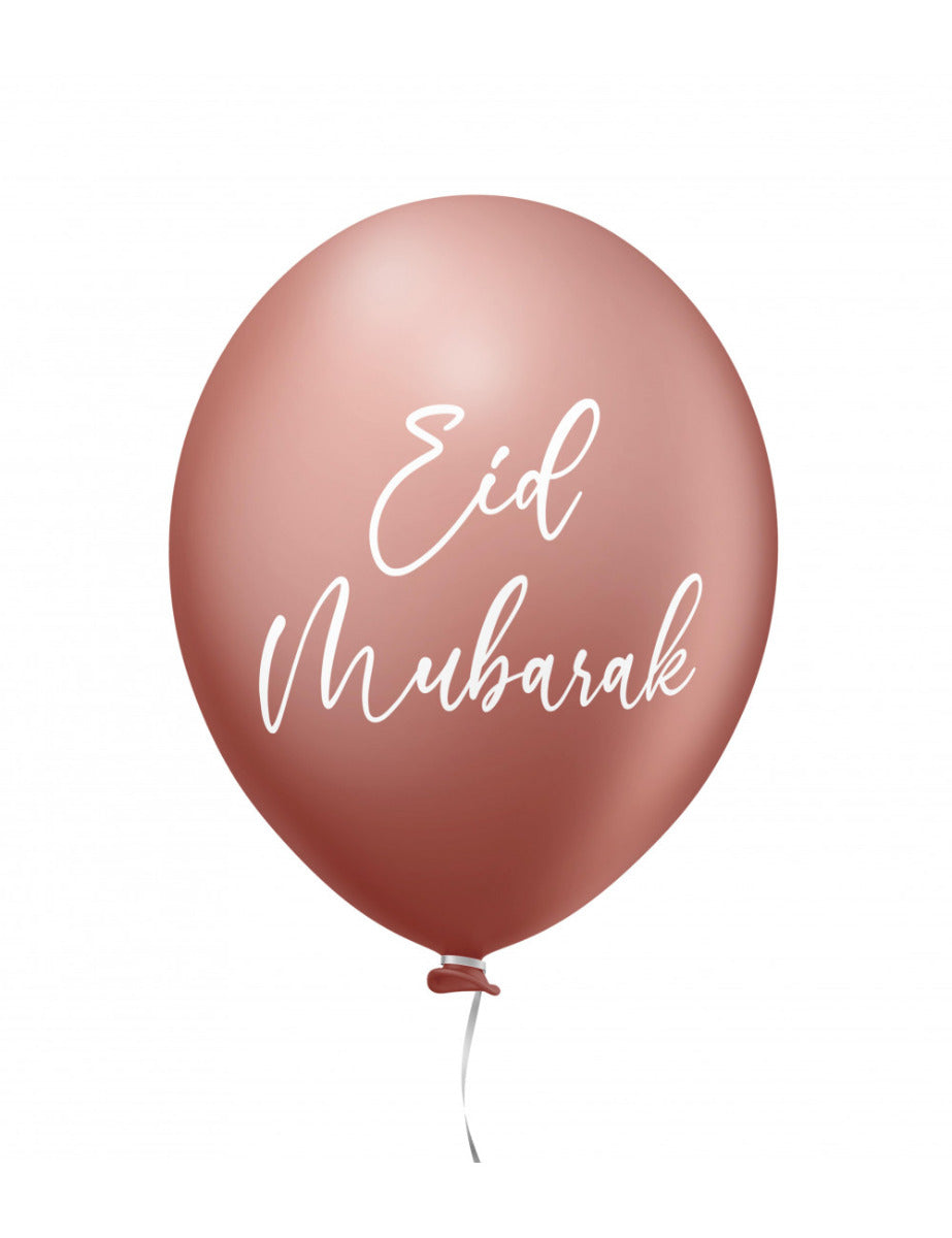 Eid Mubarak balloons rose gold 6 pcs.