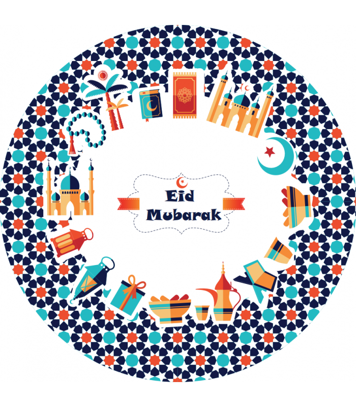 Eid plates (6 pieces)