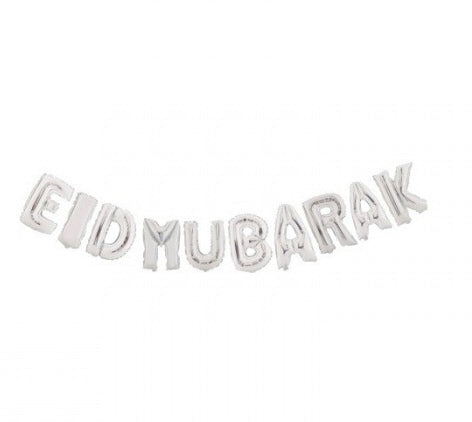 EID MUBARAK Balloon in Silver