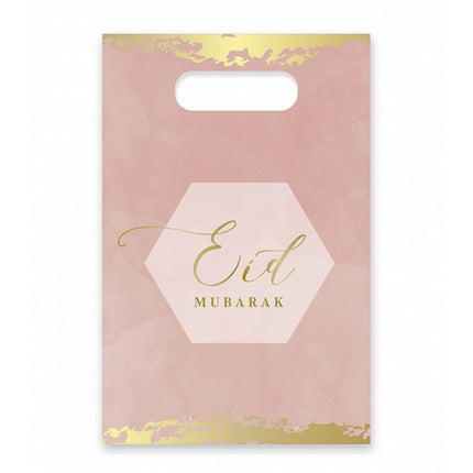 Eid Mubarak Süßigkeitentüten Altrosa