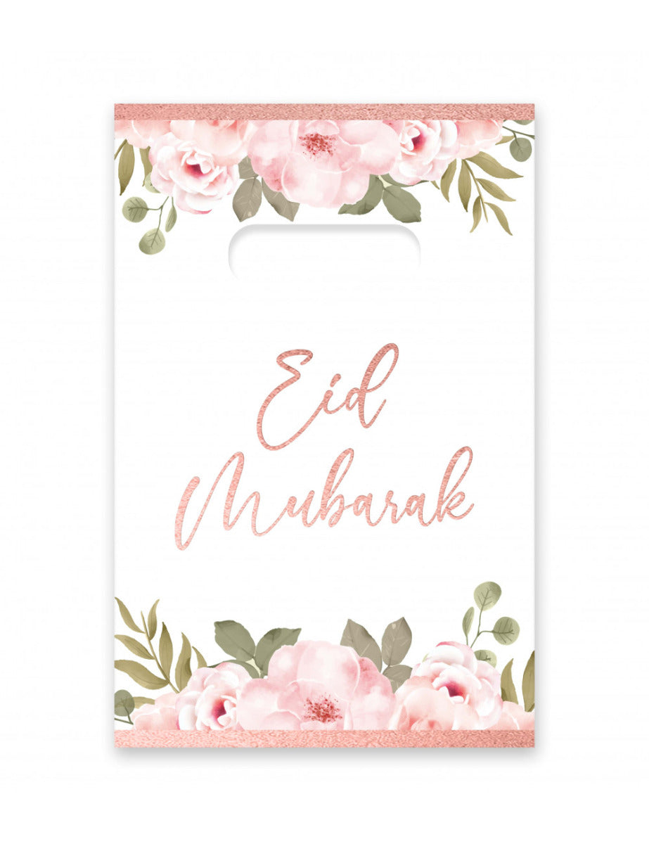 Sachets de distribution pour bonbons Eid Mubarak Or Rose