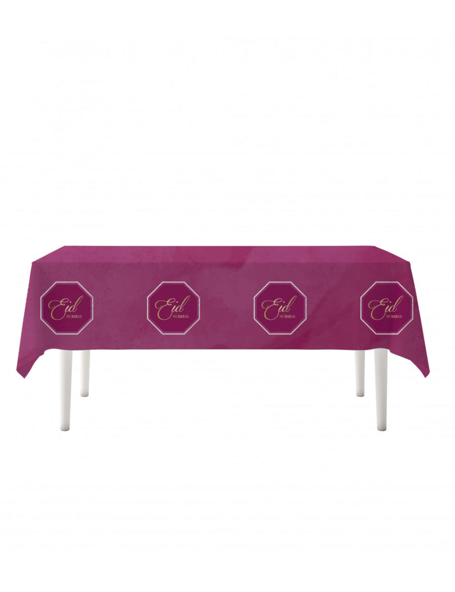 Eid Mubarak tablecloth Bordeaux / Purple