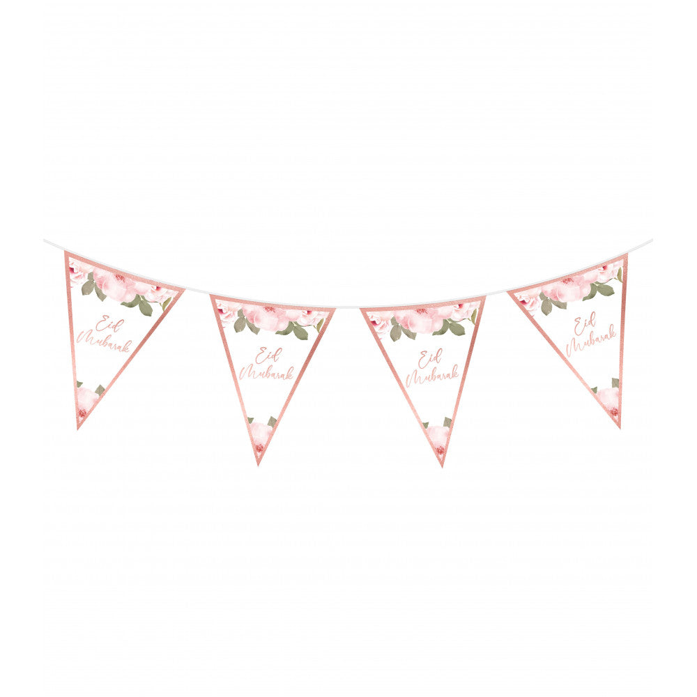 DRAPEAUX EID MUBARAK OR ROSE