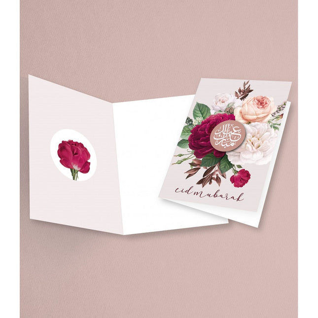 Eid Mubarak Grußkarte Blumen