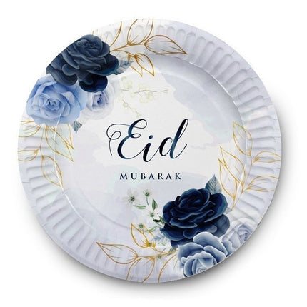 Eid Moubarak Borden - Peony blue
