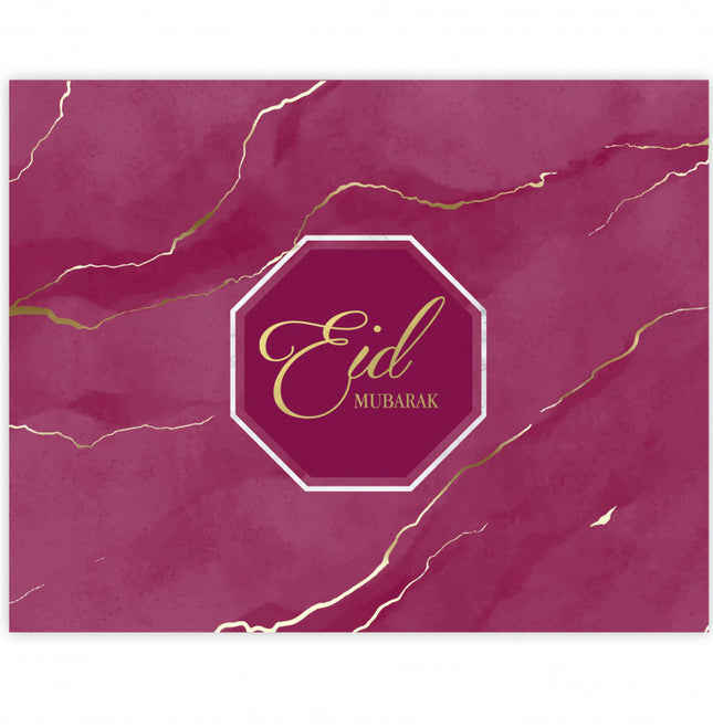 Eid Mubarak Tischsets Bordeaux/Lila