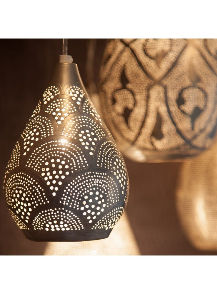 Oriental Filigree Elegance Mini Fan Silver