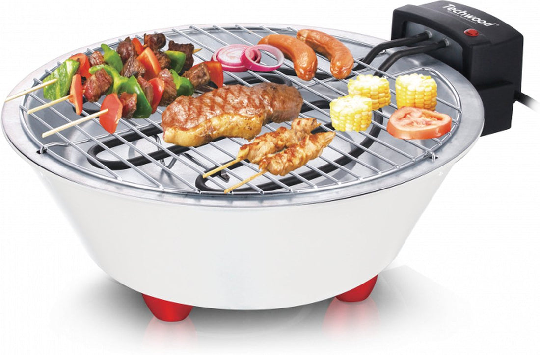 Techwood - 801 - Barbecue électrique - Ø31 cm - Barbecue de table - compact et léger