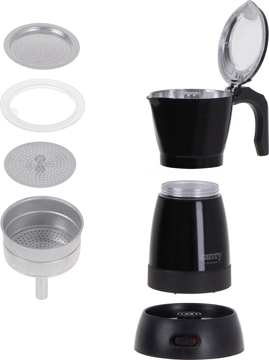 Cafetière électrique Moka - 300 ml - pour 6 tasses