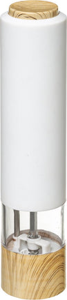 Elektrische pepermolen kunststof wit 22 cm - Pepermaler