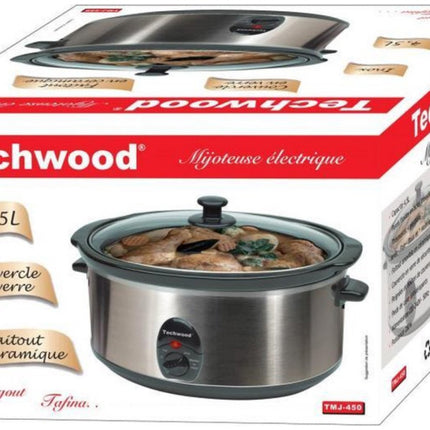 Techwood - Elektrische slowcooker - rvs - 4.5 L