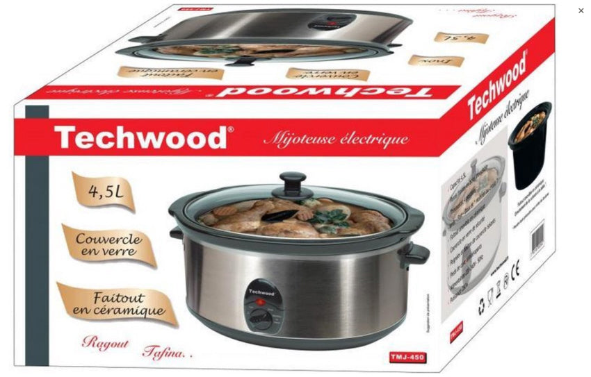 Techwood - Mijoteur électrique - inox - 4.5 L