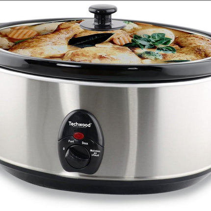 Techwood - Elektrische slowcooker - rvs - 6.5 L