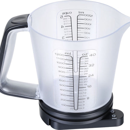 Elektronische keukenweegschaal met maatbeker van 1g tot 5kg 1,2L - Schaalverdeling - G/Oz/Ml