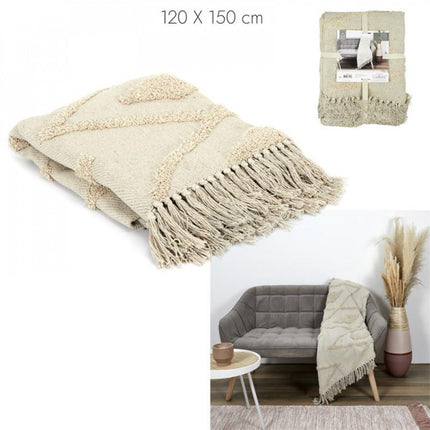 Plaid Baumwolle ethnisch 120X150CM