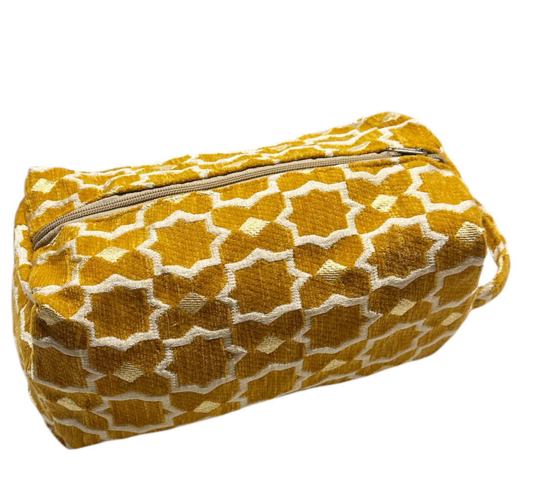 Marokkaanse zellige pouch – handgemaakte toilettas met zellige-patroon – foto 6
