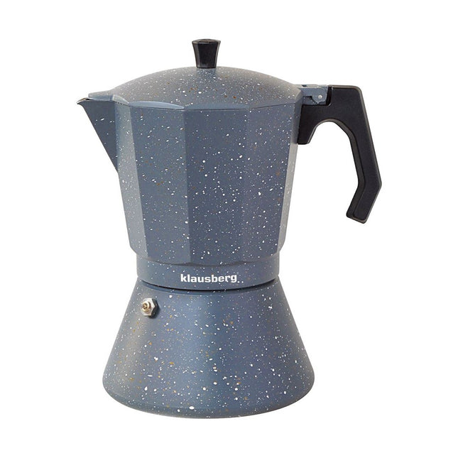 Klausberg | Express Perkolator | Espressomaschine | 6 Tassen | Kaffee | mittel | Grauer Marmor