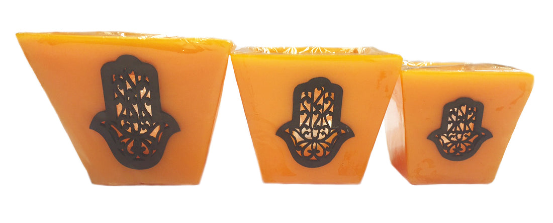 Hamsa hand candle holder