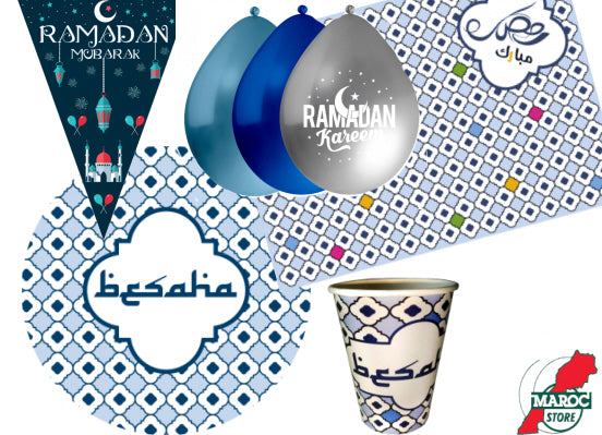 Boîte de fête Ramadan Bleu